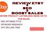 review your etsy shop and audit your etsy shop with improvement plan